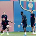 barcelona at traning ground