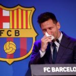 Messi crying to leave Barcelona