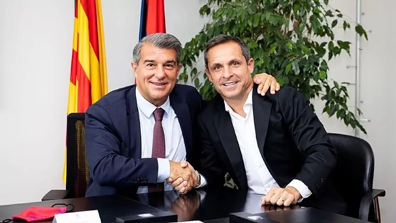 Sergi Barjuan and laporta