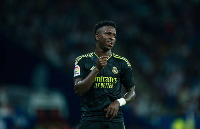 RCD Espanyol v Real Madrid CF - LaLiga Santander Vinicius Junior during the match between RCD Espanyol and Real Madrid C