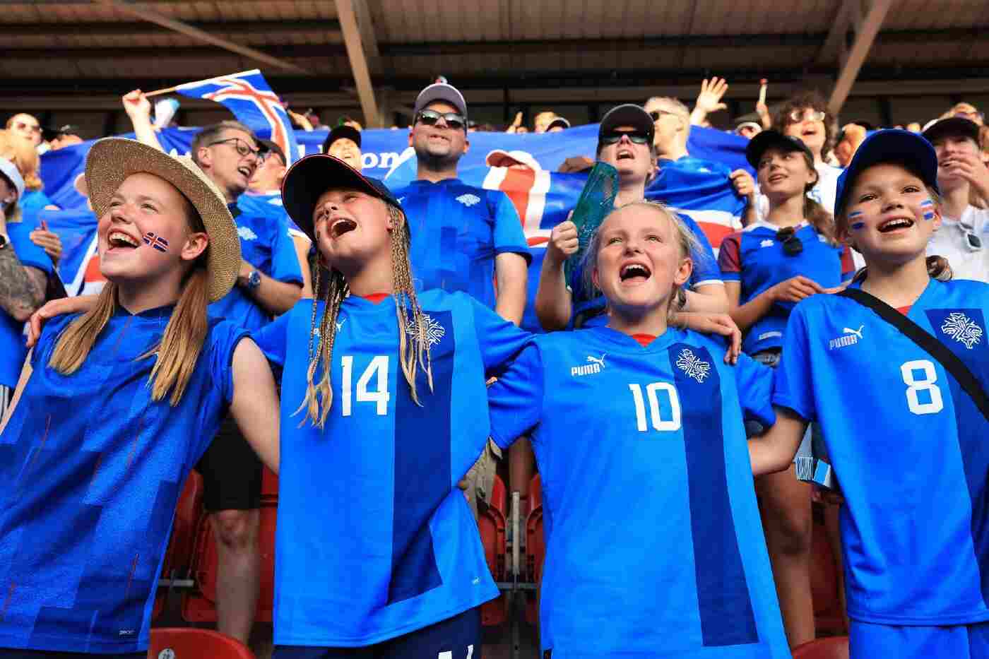 Iceland fans excited to support their team