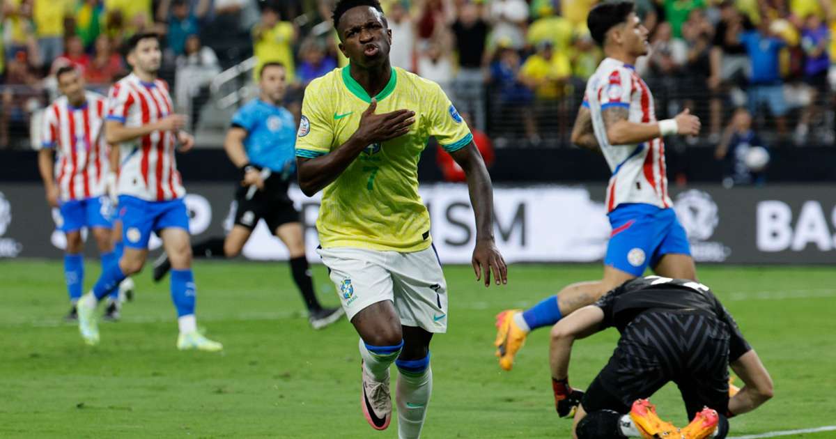 Paraguay 14 Brazil Vinicius Jr Scored Twice As Selecao's Beat 10Man